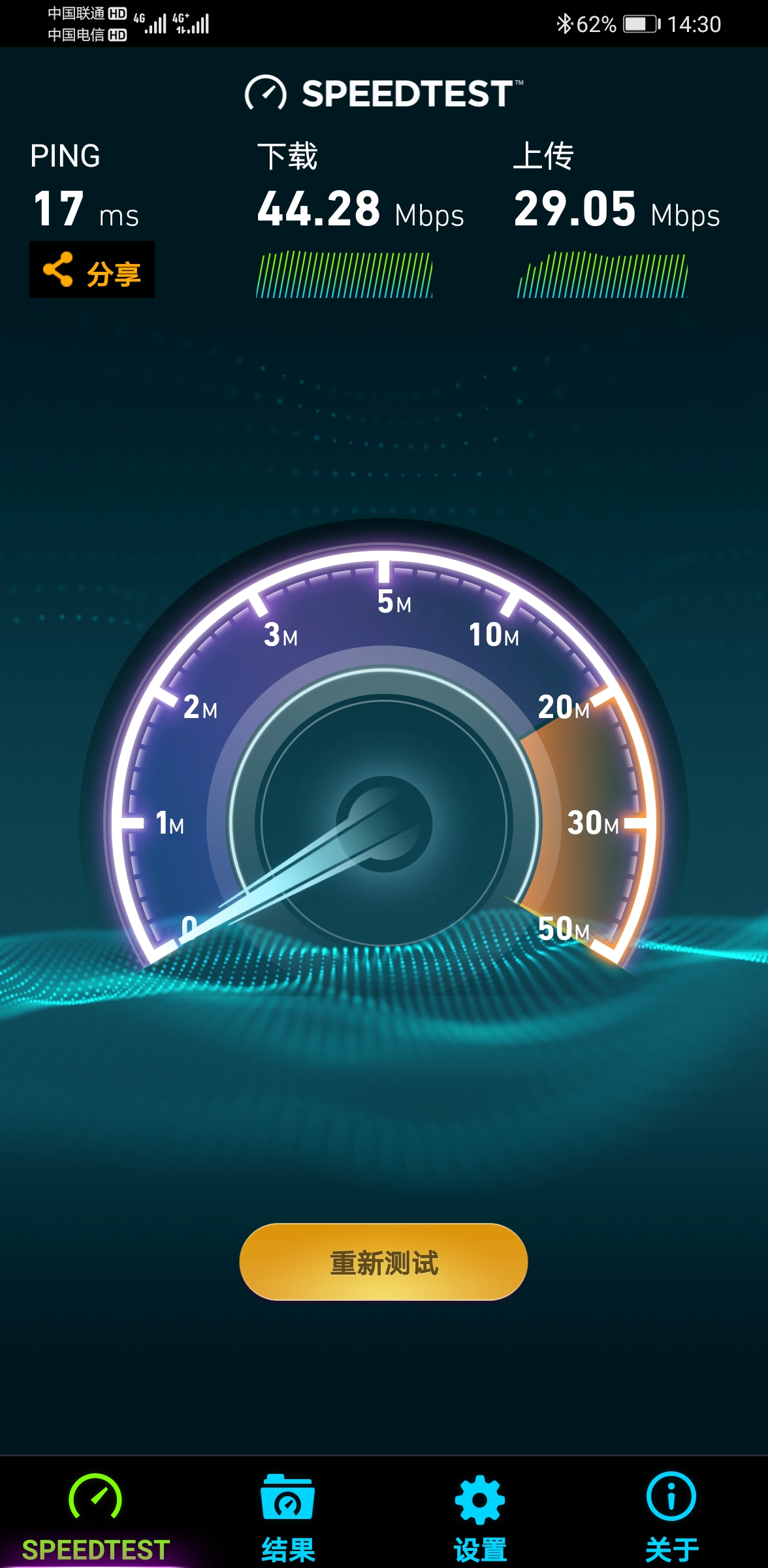 中国联通5g网速,中国移动电信5g网速对比