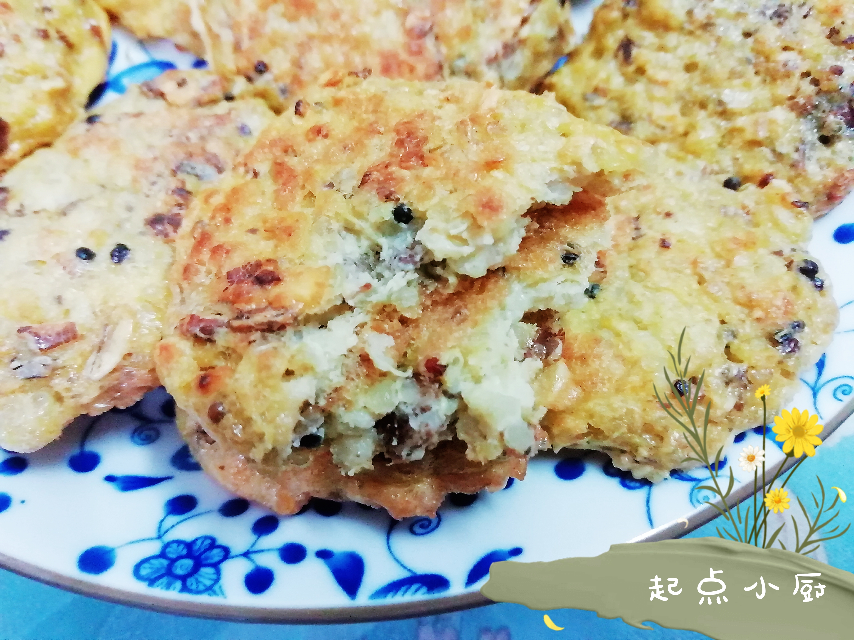 自制低卡解馋抗饿杂粮饼，简单易做零失败，健身保持身材必备零食