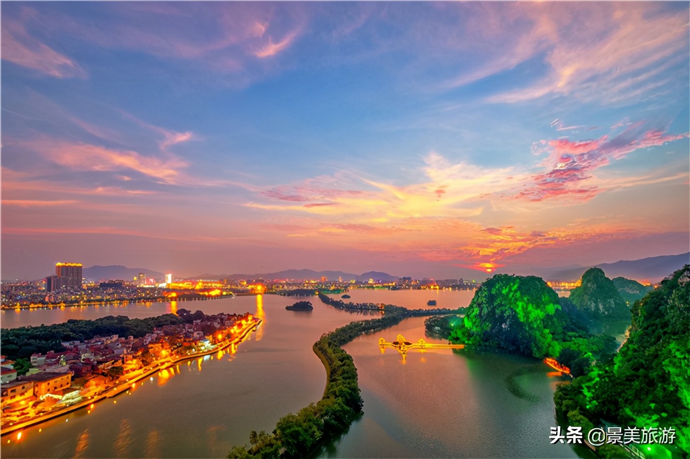 肇庆星湖游览图,肇庆星湖名胜风景区旅游攻略路线