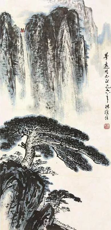 陈良宗山水画作品欣赏,陈家振山水画作品欣赏
