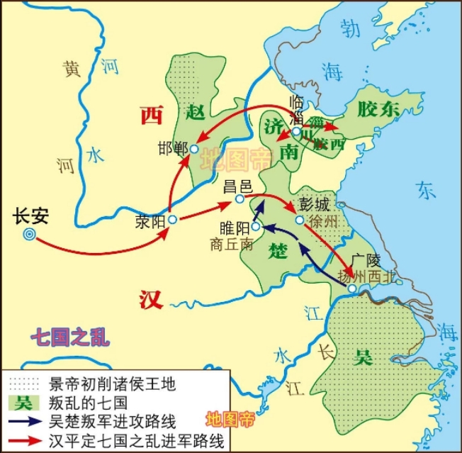 中国历史记年体之汉朝五、孝景帝2（公元前154）