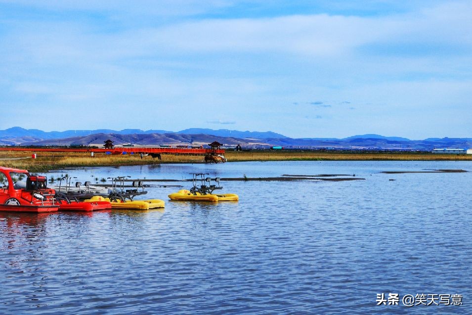 丰宁坝上大滩镇闪电湖,陶醉在秋季