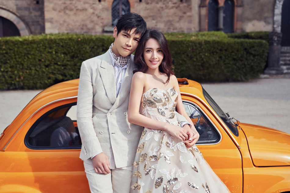 郭碧婷向佐婚纱照图片,郭碧婷向佐婚后照片