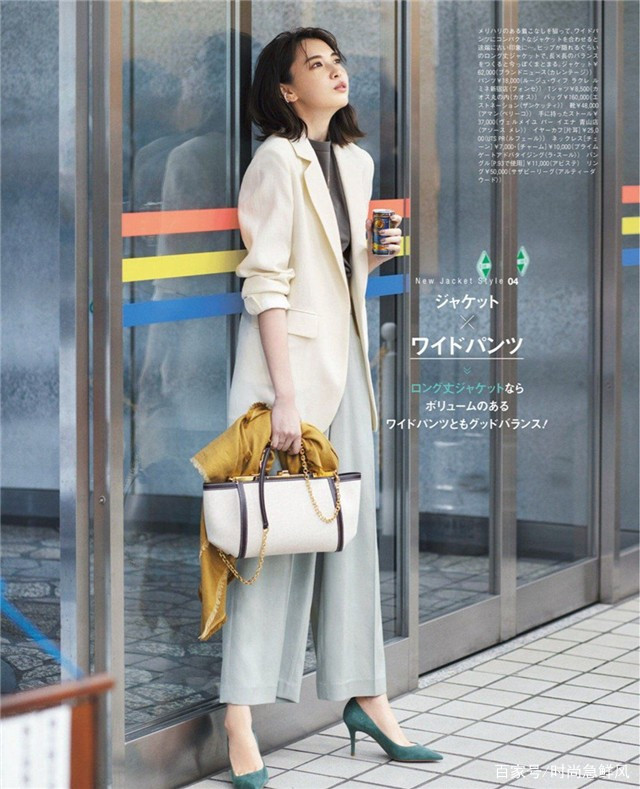 宽腿裤九分裤如何搭配上衣秋冬,宽腿长裤如何穿好看