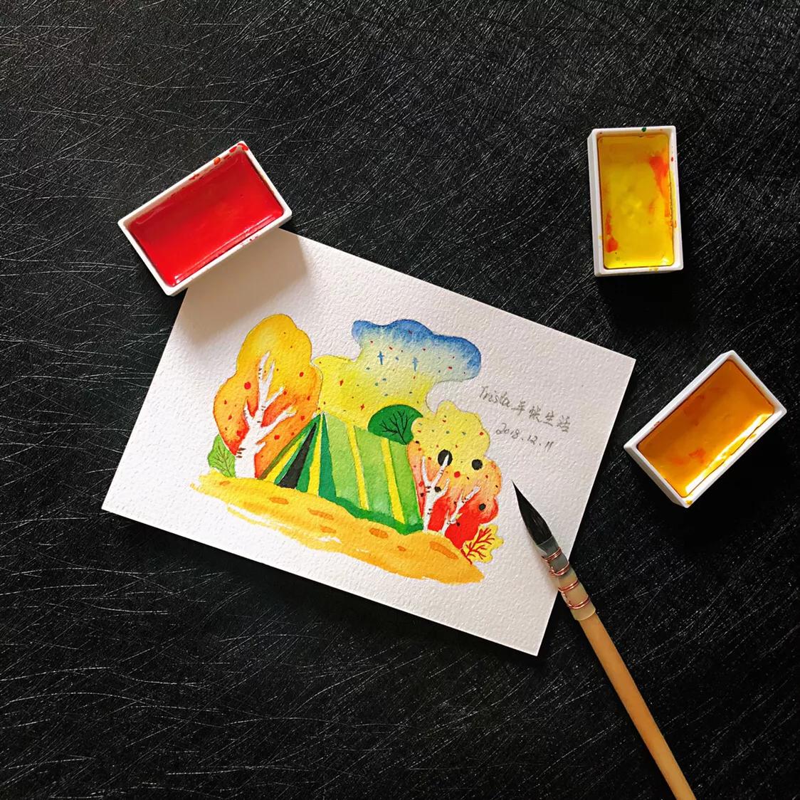 新手入坑水彩,水彩新手推荐什么颜料