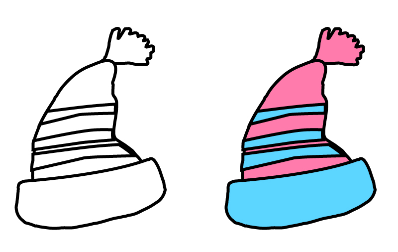 各类帽子简笔画,简笔画帽子图片大全上色
