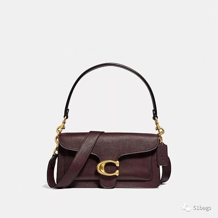 coach酒神包tabby奶茶色,coach酒神包正品细节图