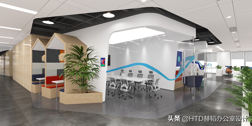 项目｜简约与色彩，国际物流服务商美设国际总部办公室设计装修