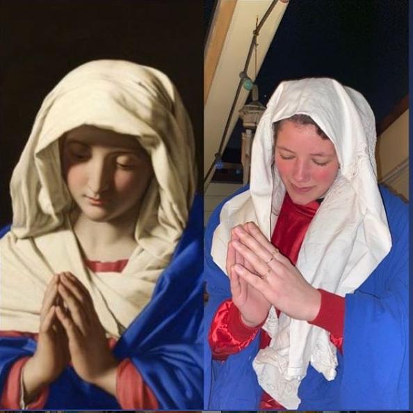 世界名画人物模仿搞笑,外国人恶搞画作