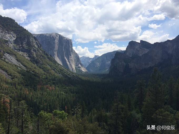 美国优胜美地冰川观景点,优胜美地冰川峰顶