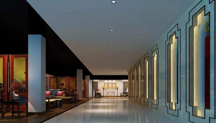 简约中式会所设计效果图,中式高档会所设计效果图