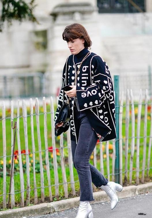 欧伦风开衫针织衫搭配,针织开衫毛衣和针织阔腿裤的搭配