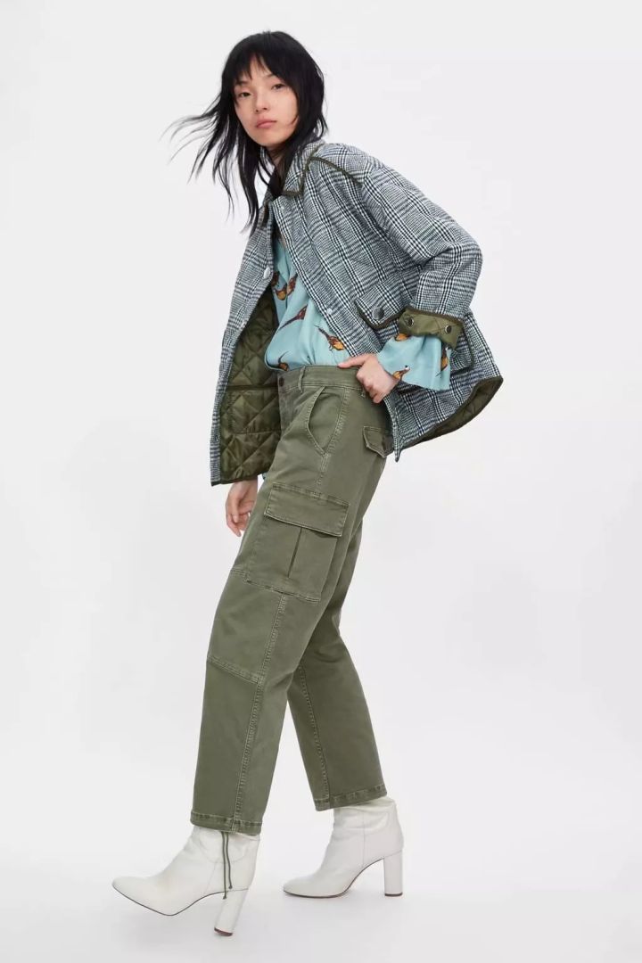 迪士尼联名格子裤正品,moussy迪士尼联名刺绣