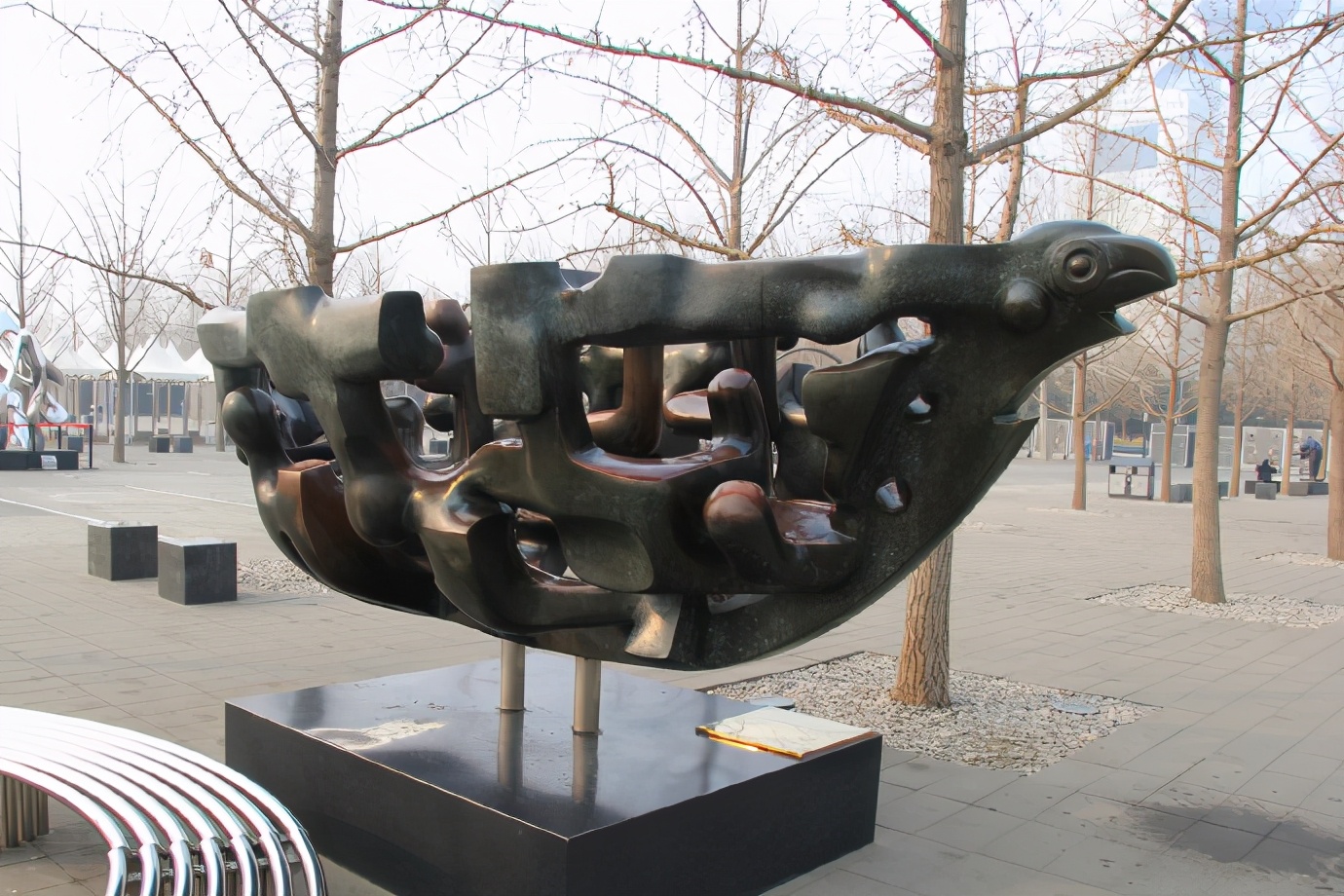 北京鸟巢附近雕塑,鸟巢雕塑效果图