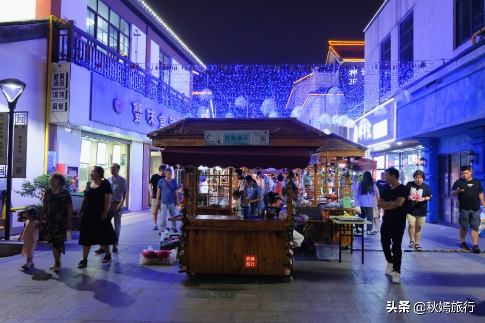 常熟塔路夜景,常熟方塔夜巷夜景
