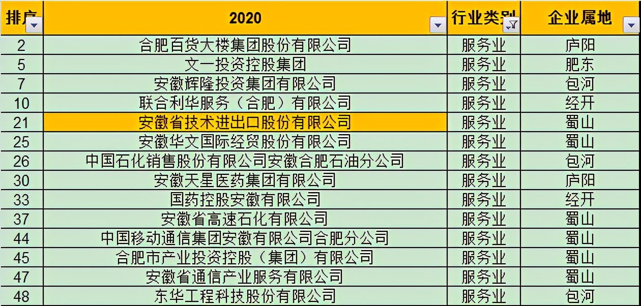 2023合肥50强企业,2022年合肥企业50强