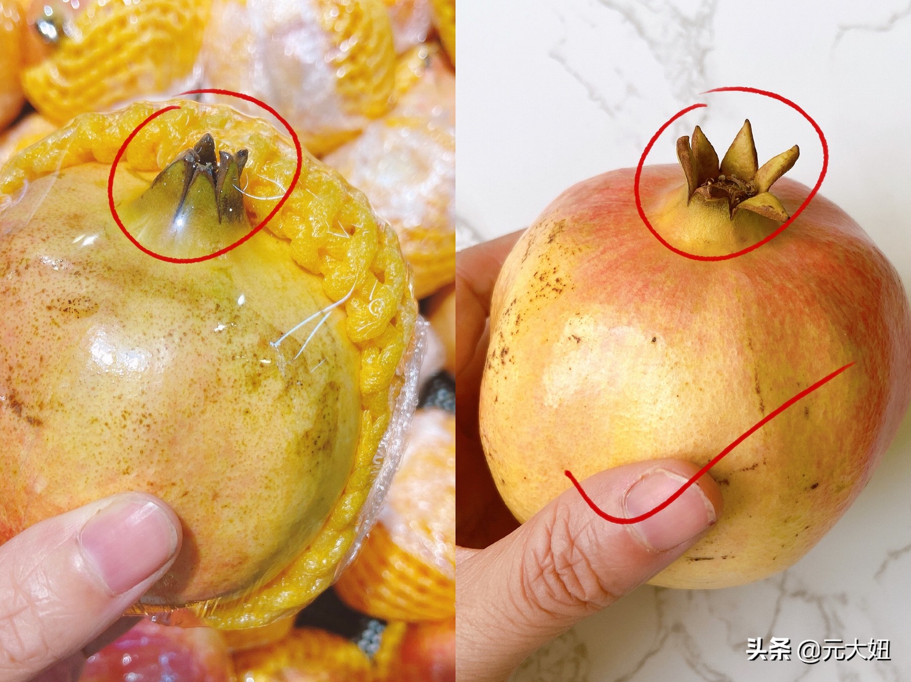 怎样挑石榴才又红又甜,石榴怎么挑哪种石榴甜一点