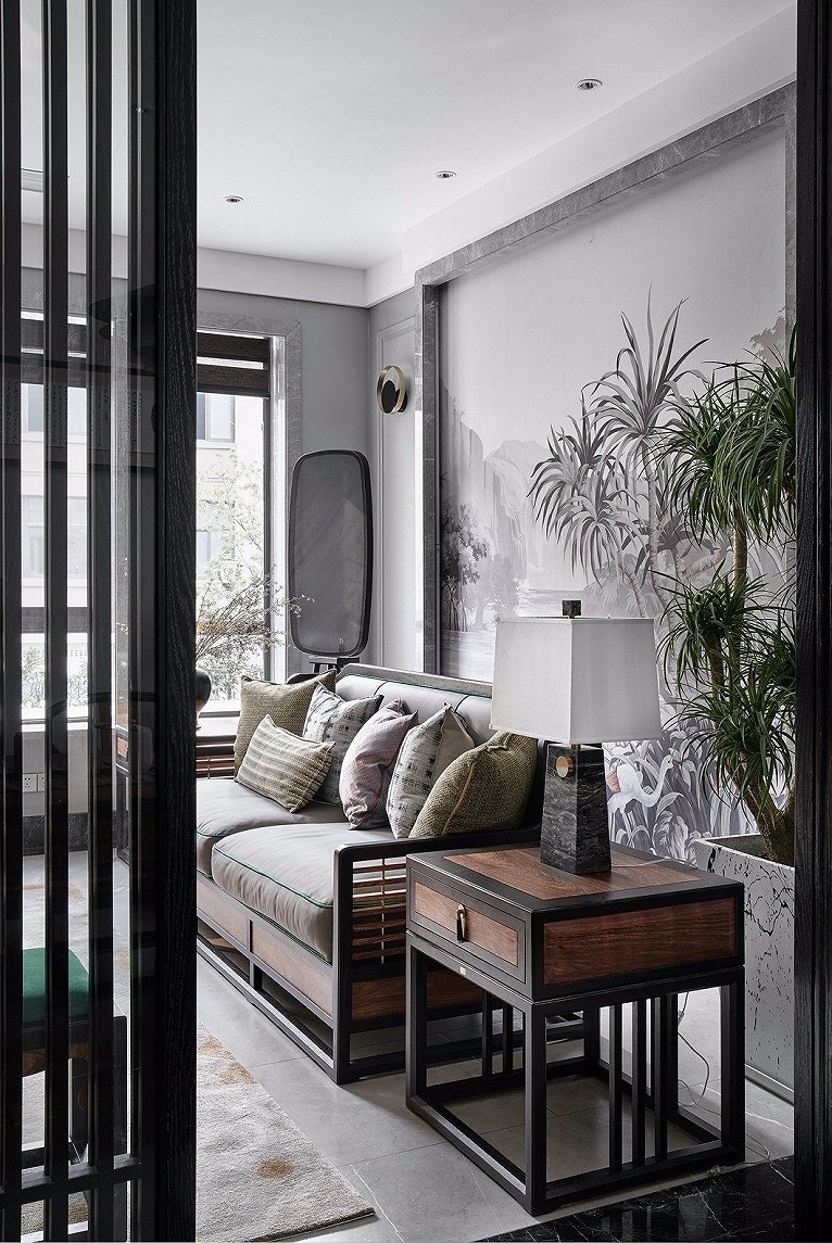 新中式高级灰图片大全,新中式大气与高贵