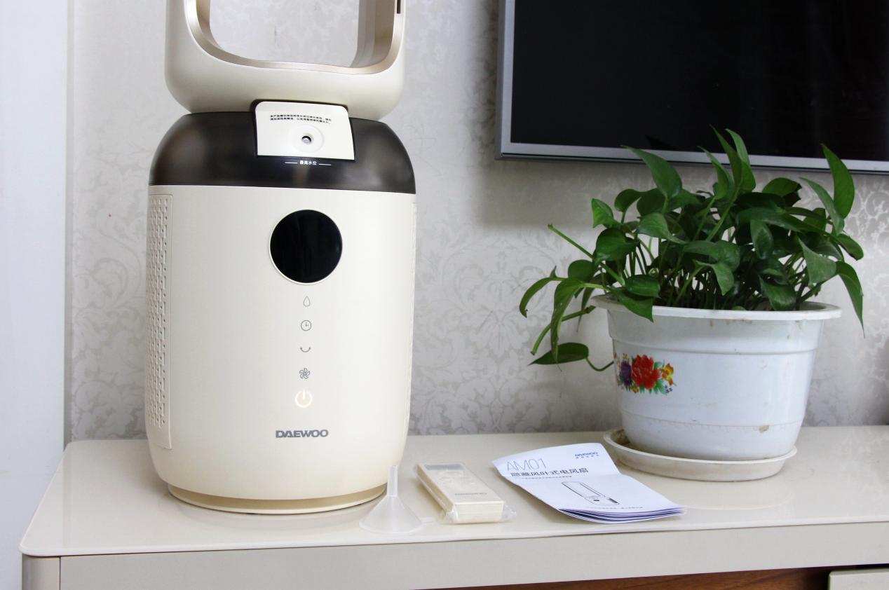 大宇无叶风扇净化空气,大宇净化加湿无叶风扇