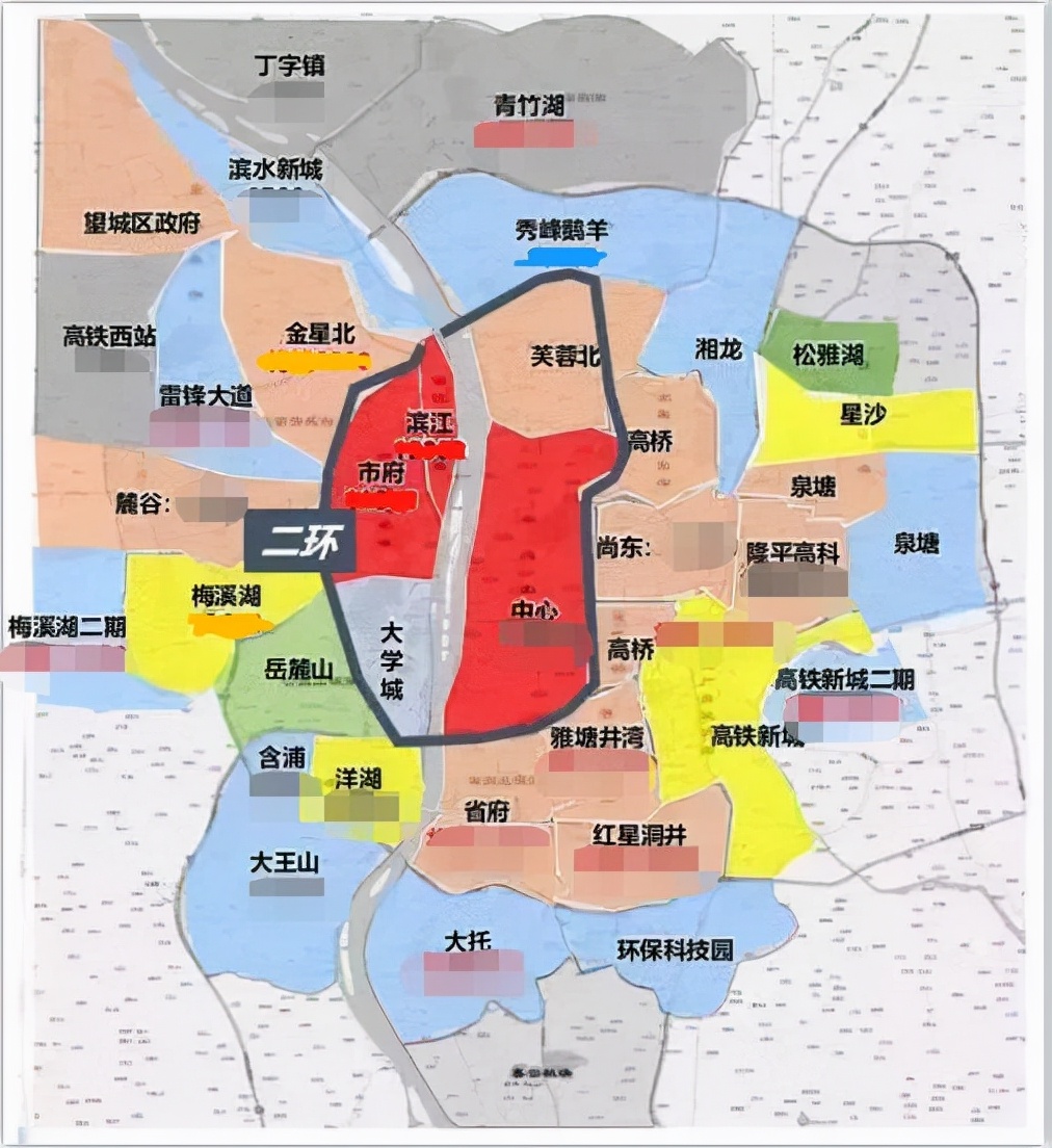 长沙市各区房价走势,长沙河西楼市特点