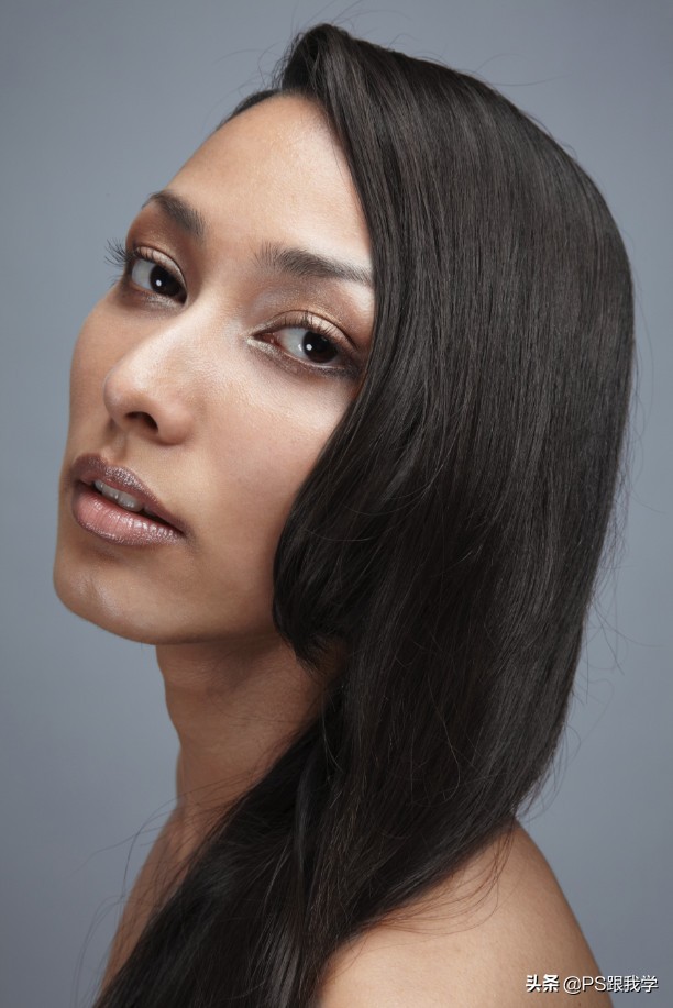 黑头发染发怎么染教程,ps如何让黑头发变成白头发