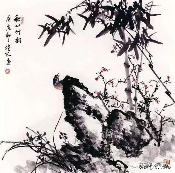 国画教程竹子的写意画法,国画写意竹子画法步骤