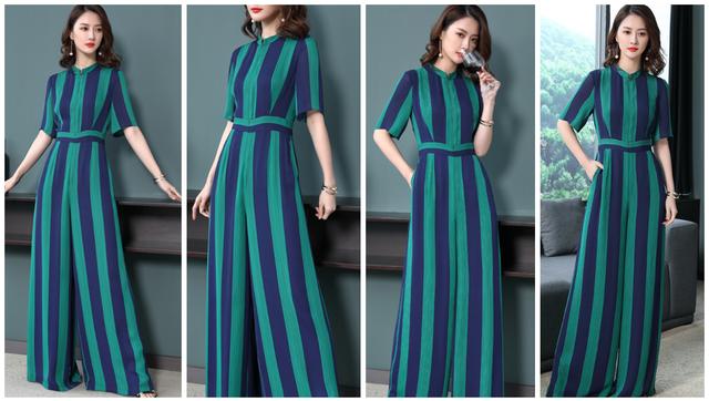 试试这些阔腿裤套装洋气减龄美翻,直筒窄版阔腿裤女春秋季如何搭配