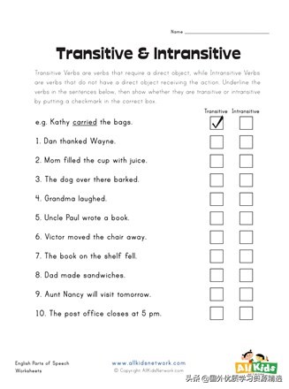 及物动词和不及物的区别,什么叫及物动词和不及物动词