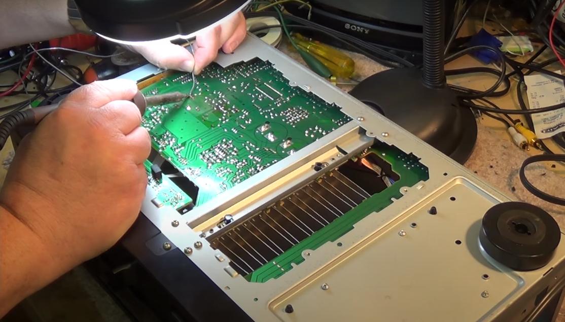 SONYSTRAV570功放机,拆解维修,采用STK4192II厚膜功率放大