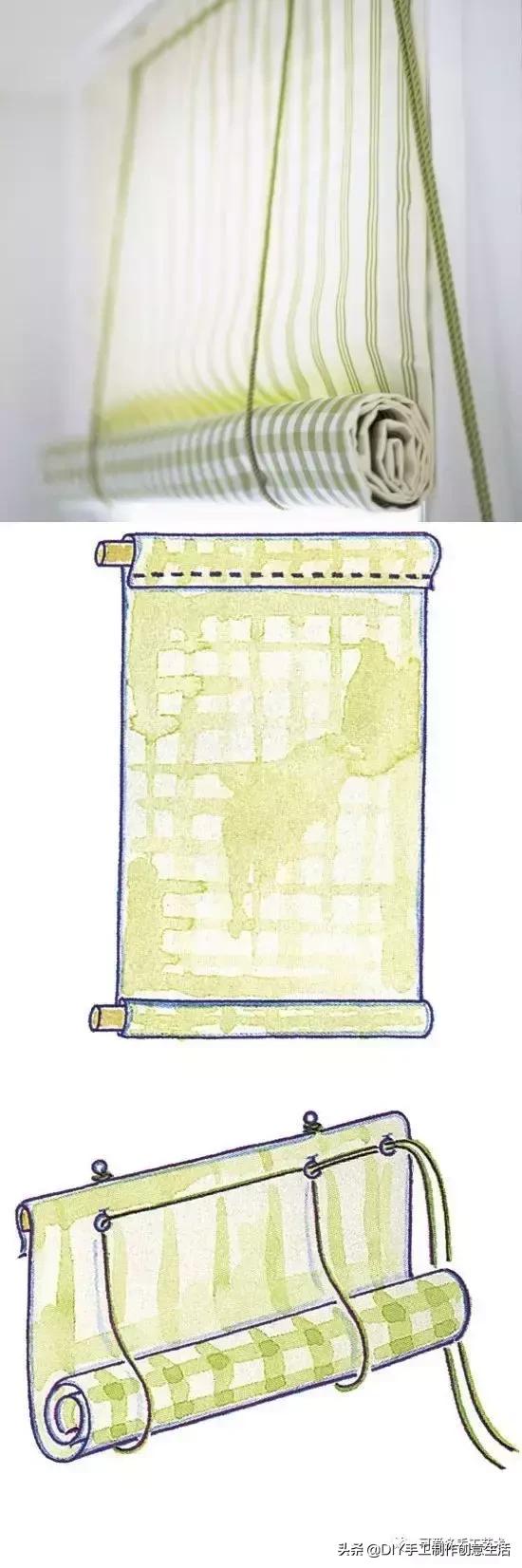 简单又好看的手工小窗帘怎么做,自己怎么动手做一个窗帘