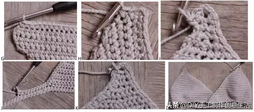 夏天来了，一定要钩一套给自己，有钩织教程