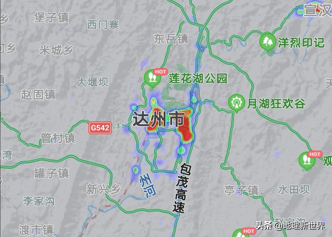 晚6点,四川18市3自治州热力图对比