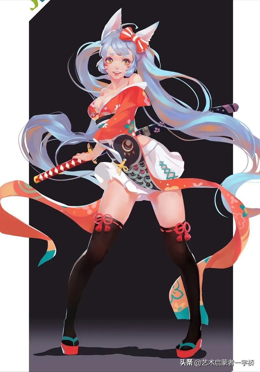 色彩布褶怎么画更好看,绘画教程衣服怎么画新手必看