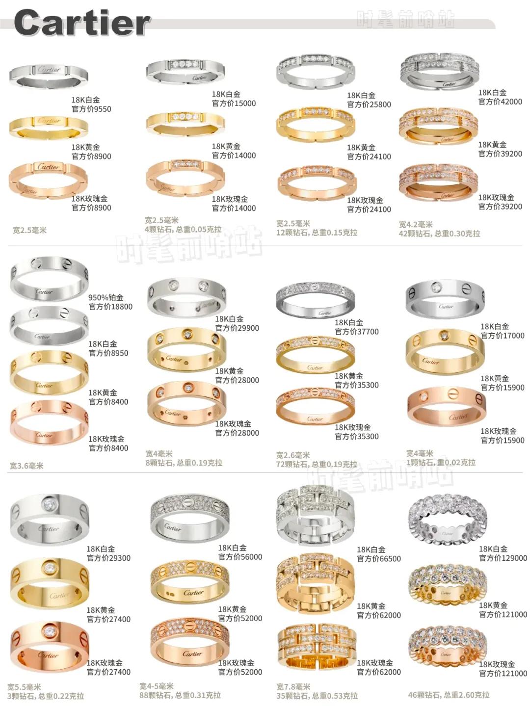 大牌婚戒对戒推荐,大牌经典对戒及价格