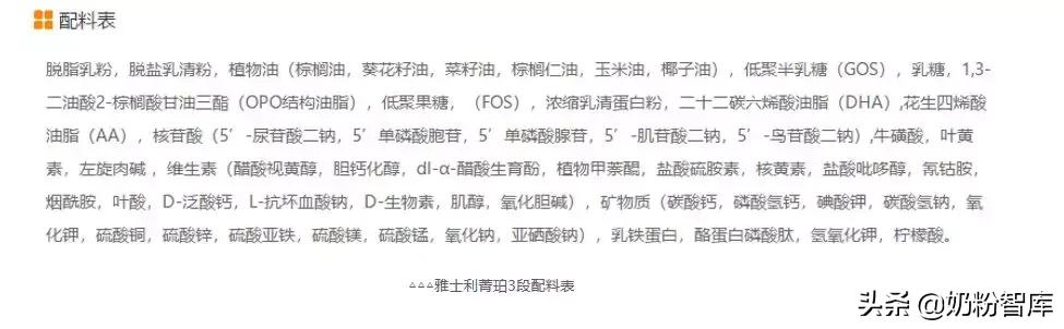 国产奶粉opo含量最高的一款,奶粉二代opo和三代opo棕榈酸含量