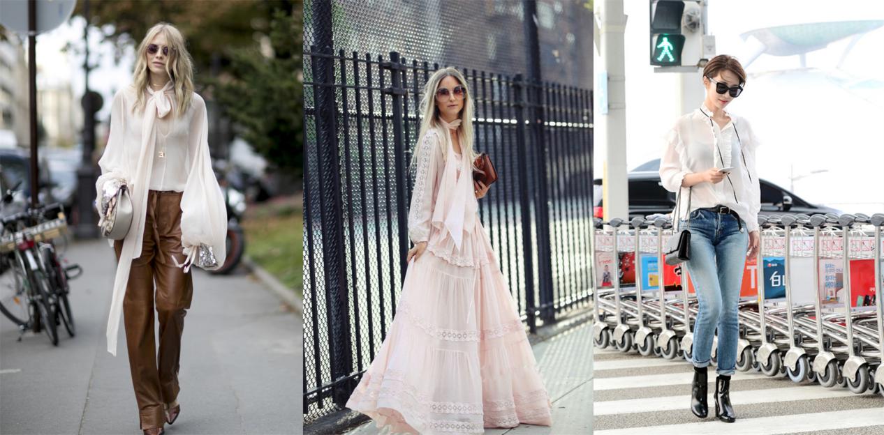 布丽吉特穿着一身黑色,布丽吉特一身浅蓝色的套装出镜