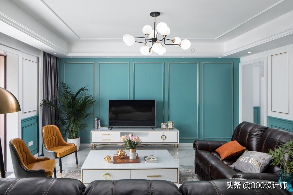 王城炫作品：125m²三室一厅，美式轻奢风，实用与颜值并存的空间