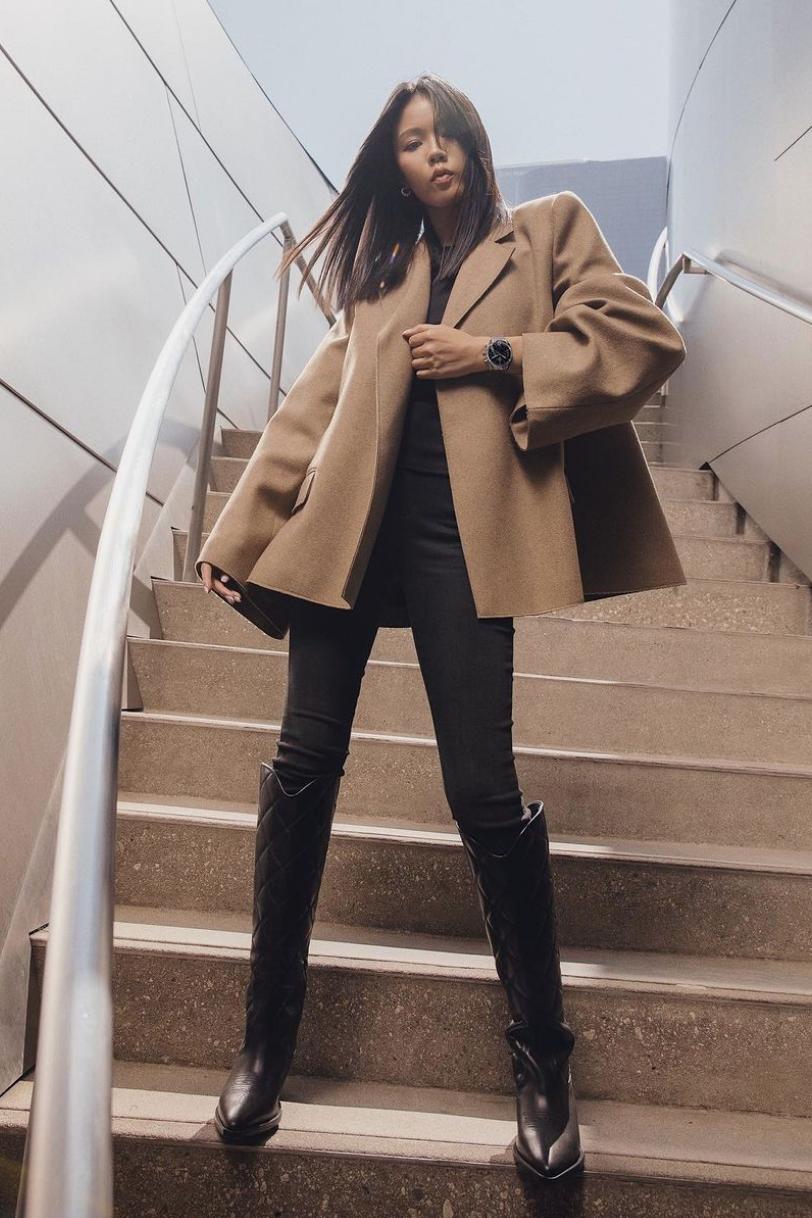 冬季显瘦裤子配靴子,现在还流行打底裤配靴子吗