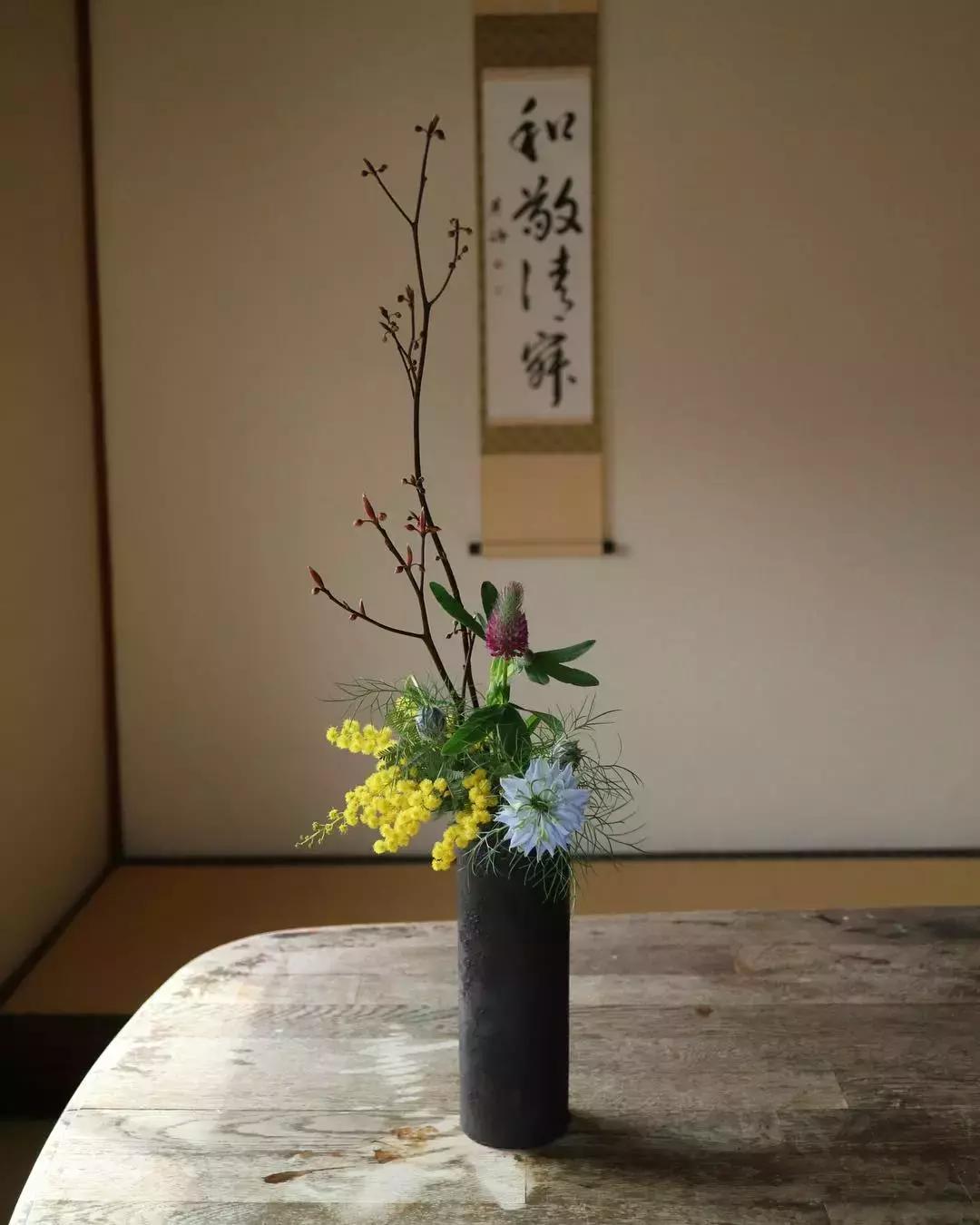 创意禅意插花月季盘花,禅意插花100例兰花