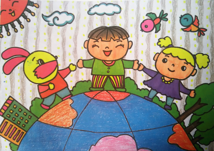 少女心爆棚的又简单的简笔画,安静女孩彩色简单简笔画图片