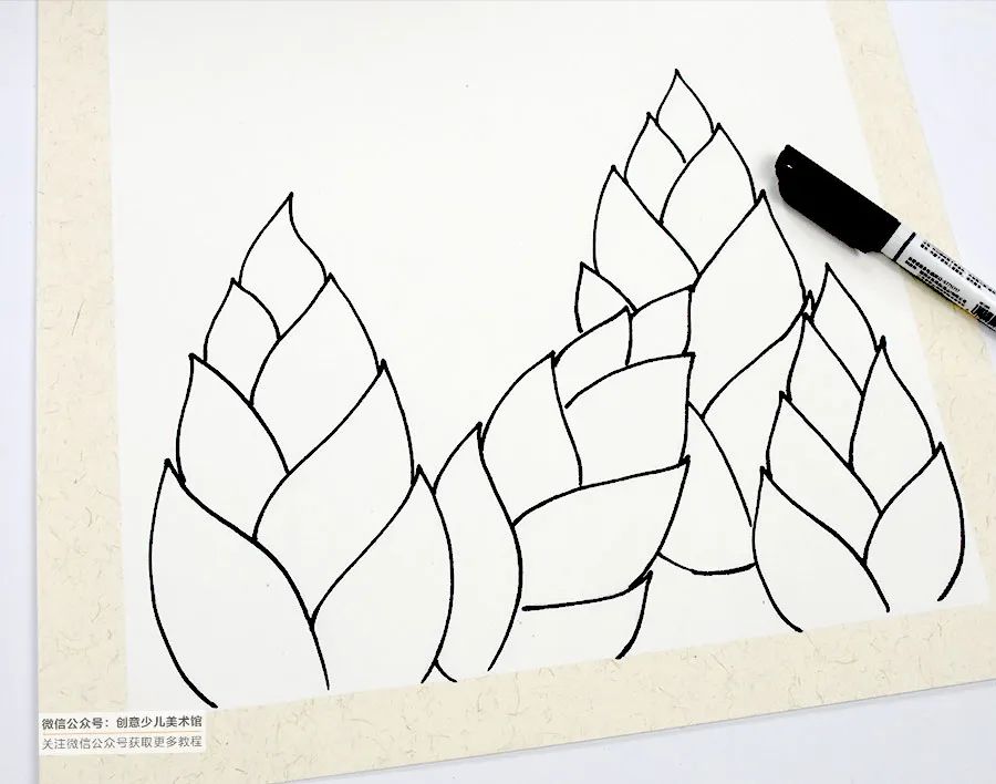 雨后春笋儿童画图片,儿童画春天春笋