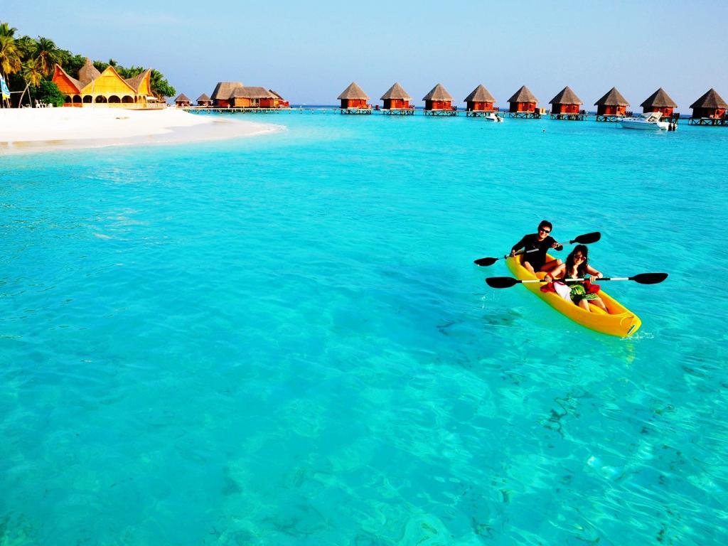 马尔代夫蓝色美人蕉岛海滩小屋,马尔代夫蓝色美人蕉岛