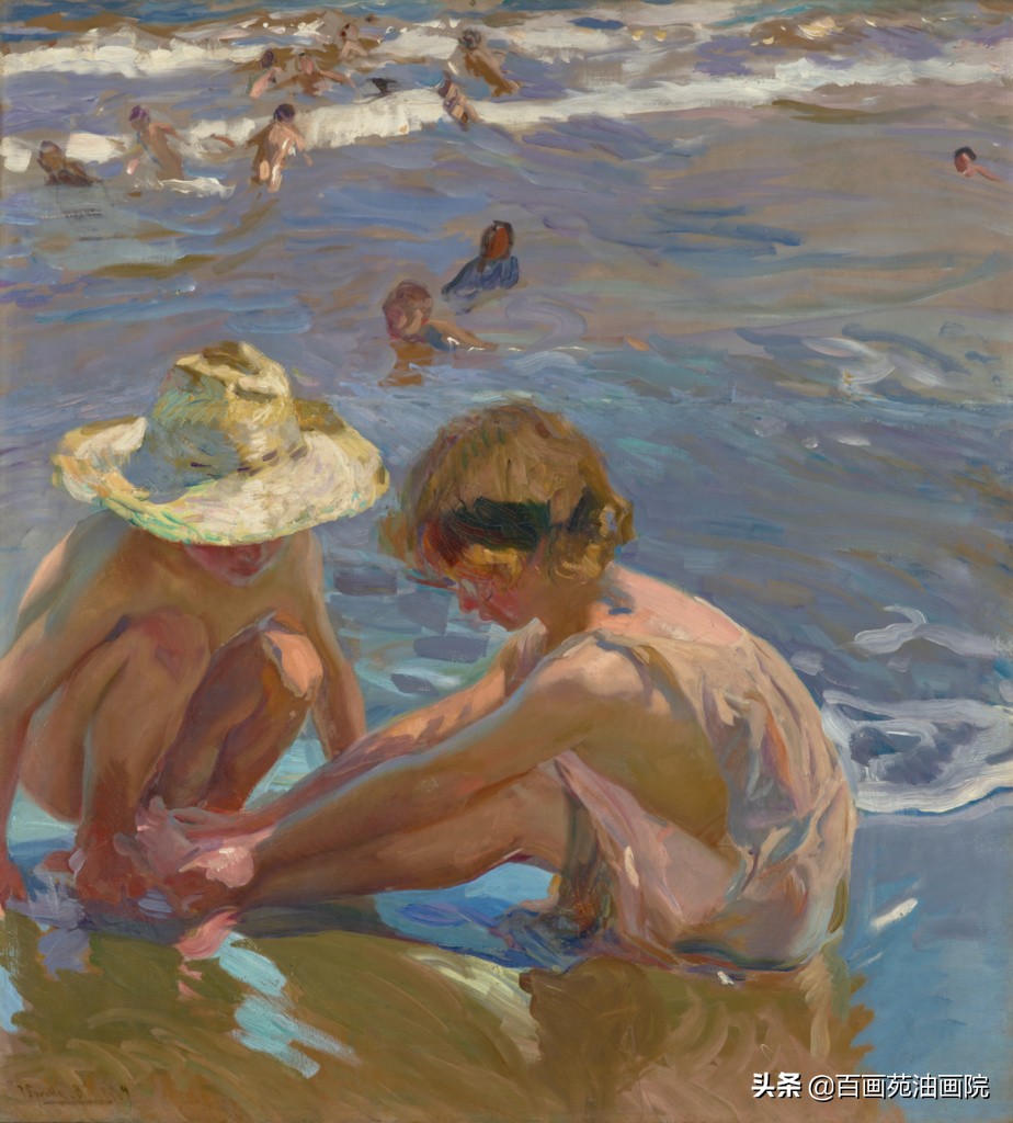 油画风景画法入门教程视频,油画风景基础知识海水应该怎样画