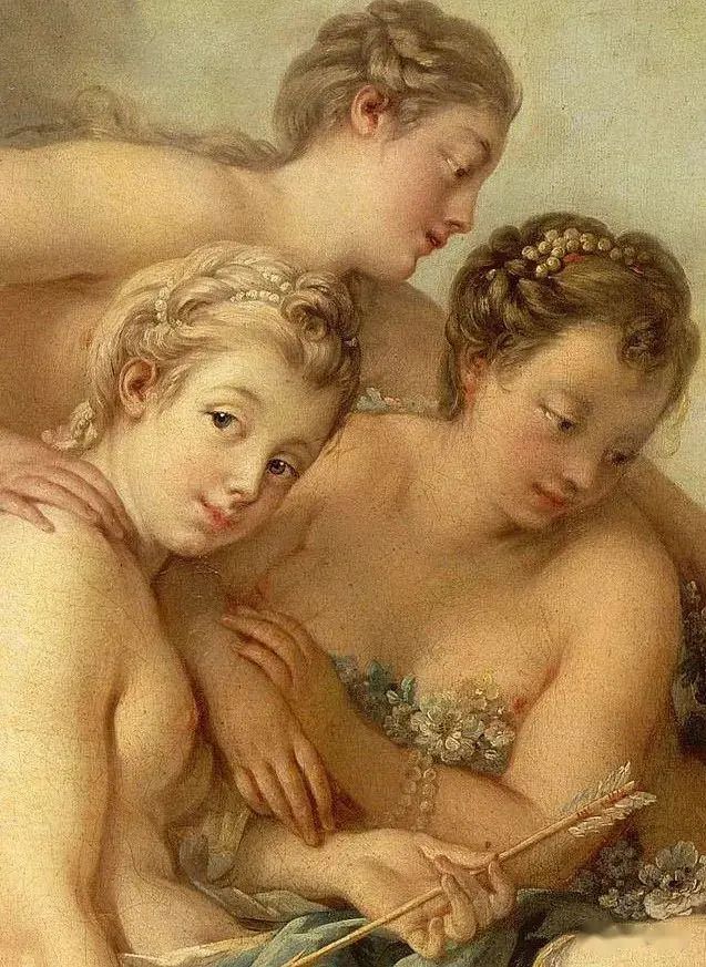 洛可可代表艺术家布歇的人体油画艺术:毫无裸露却满是性感与欲望