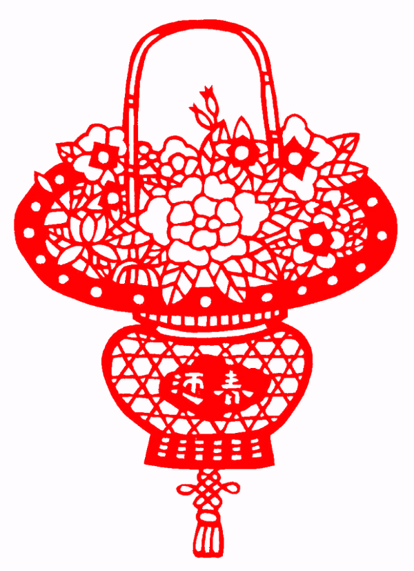 对称图形剪纸窗花,民俗窗花介绍