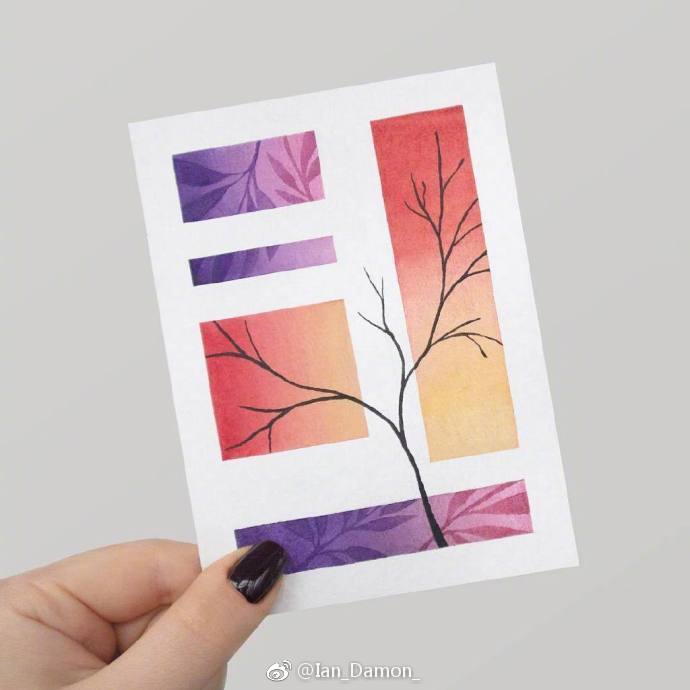 水彩花朵色卡,风景水彩24色配色公式