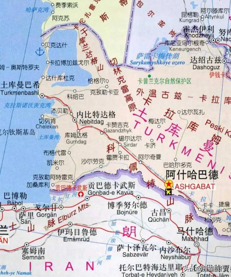土库曼斯坦是从伊朗独立出去的吗,土库曼斯坦首都阿什哈巴德
