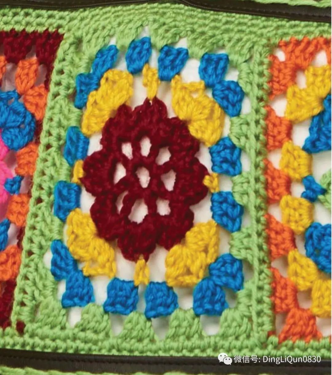 祖母格编织的衣服,针织花朵祖母格