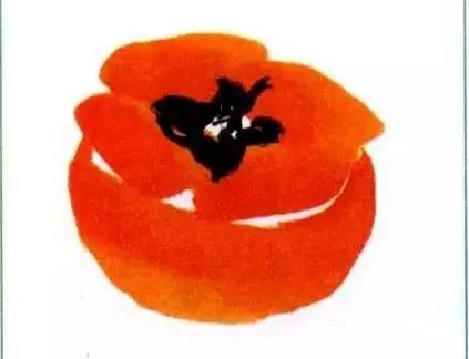 写意柿子叶的画法步骤图,徐湛写意柿子的画法