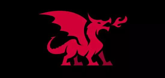 以龙为元素的logo图片,龙logo极简设计